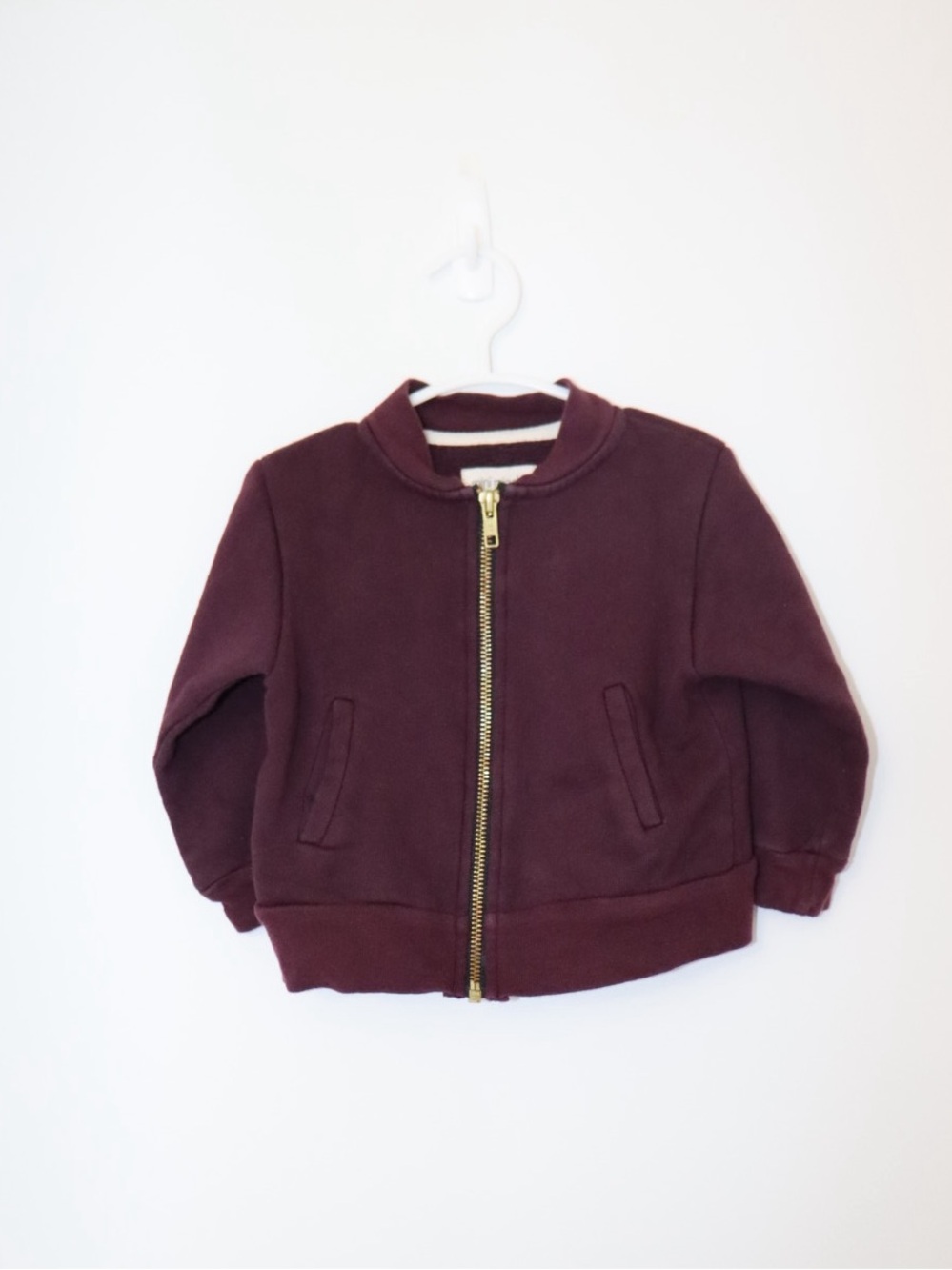 Mini Mioche bomber zip sweatshirt 12-18M